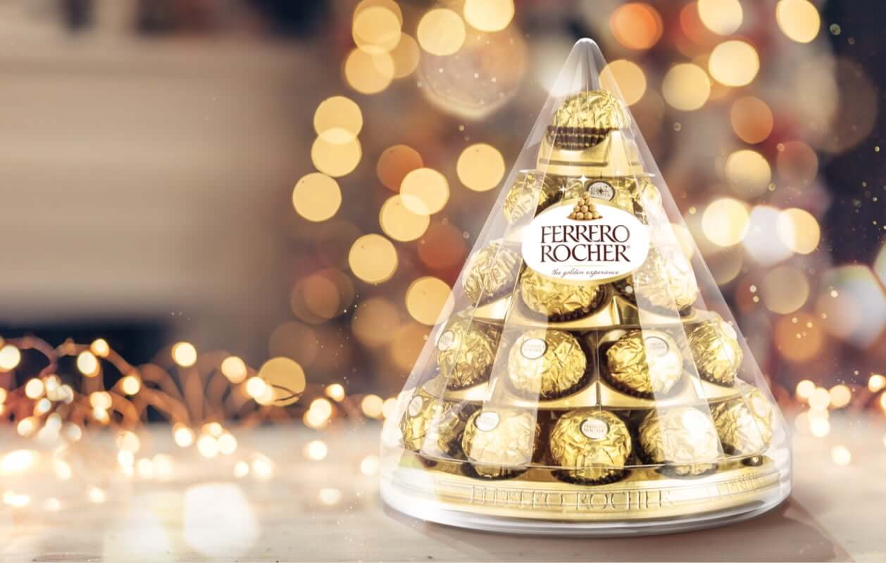 Sezonsko praznovanje s ferrero rocherjem