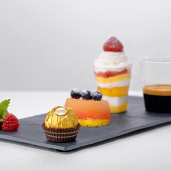 Café Gourmand with Fruity Delights