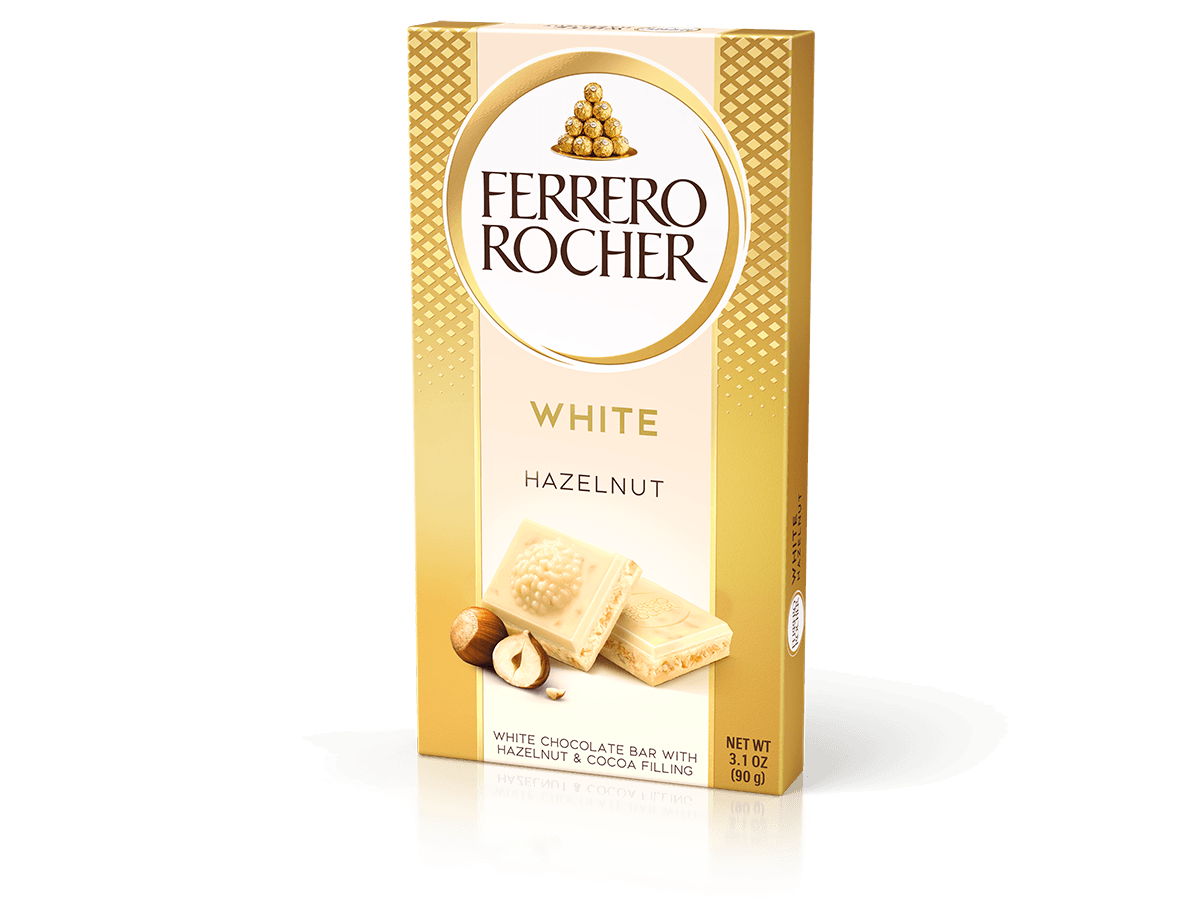 Ferrero Rocher® White Chocolate Bar With Hazelnut Dx