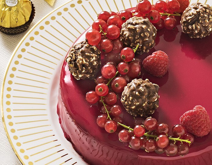 Ferrero Rocher hazelnut marquise