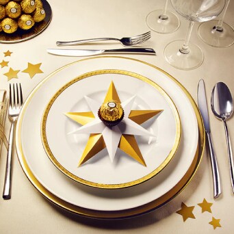 Golden Stars with a Ferrero Rocher®