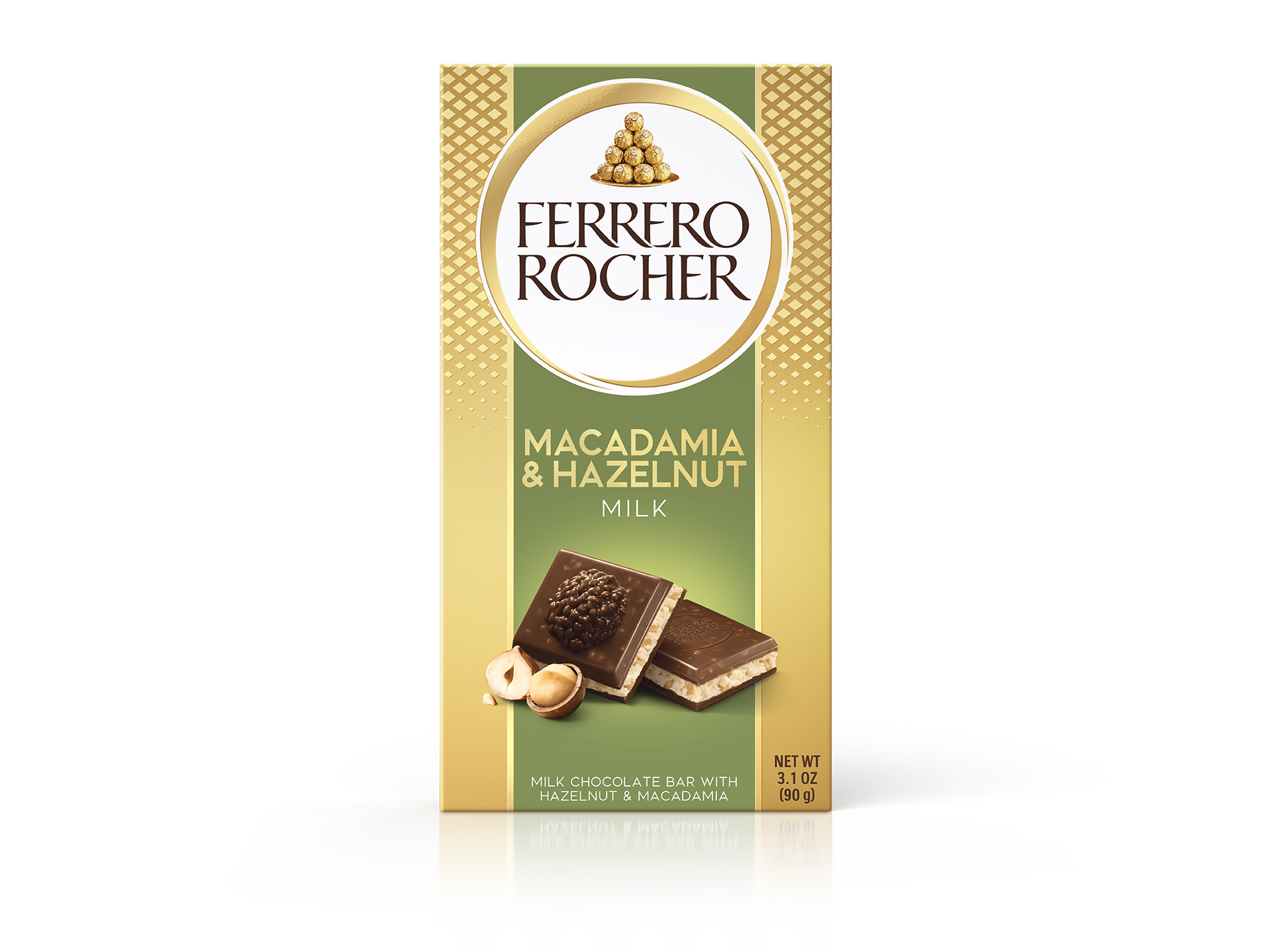 MILK CHOCOLATE BAR WITH HAZELNUT AND MACADAMIA