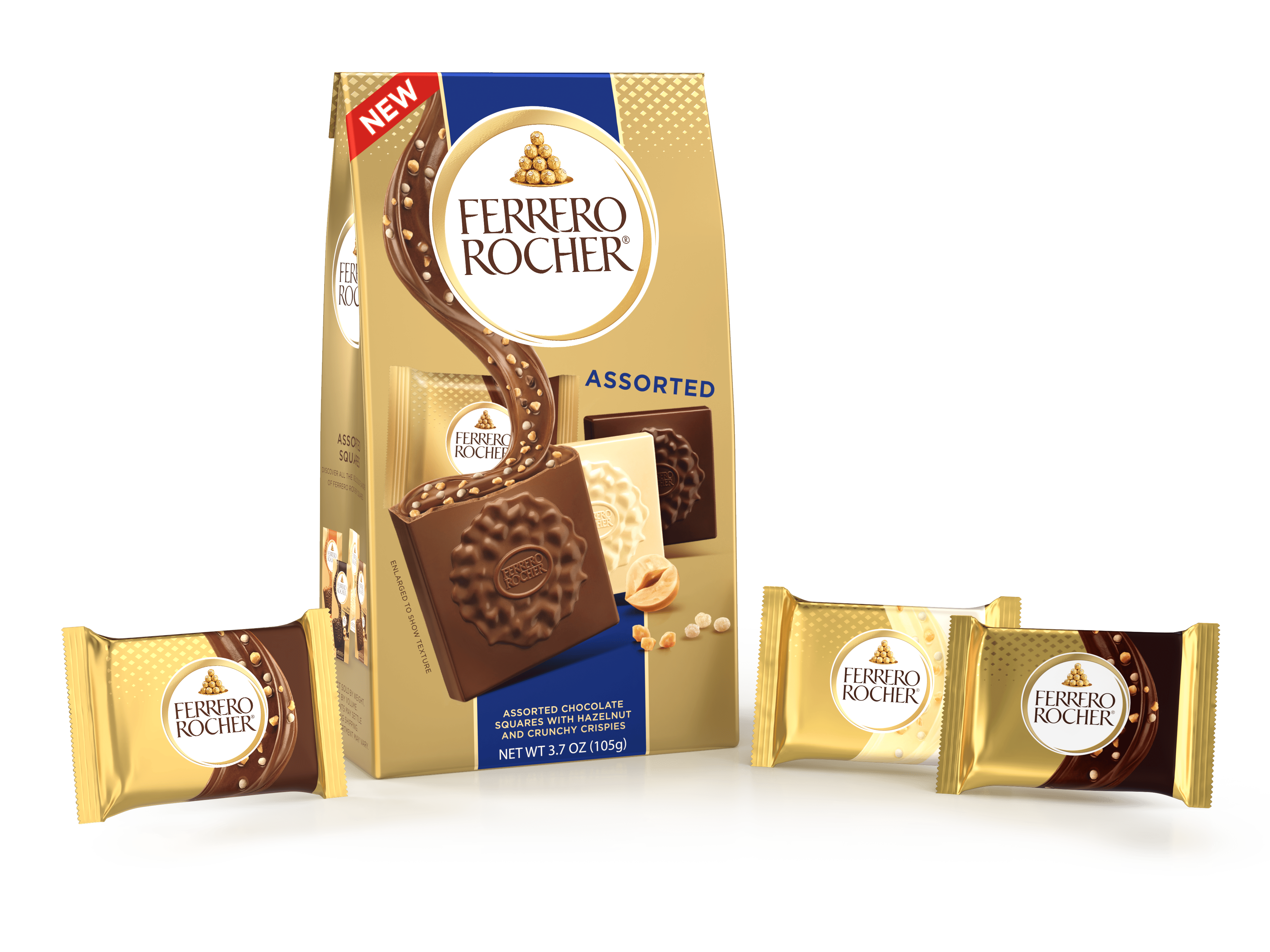 Assorted Hazelnut chocolate squares