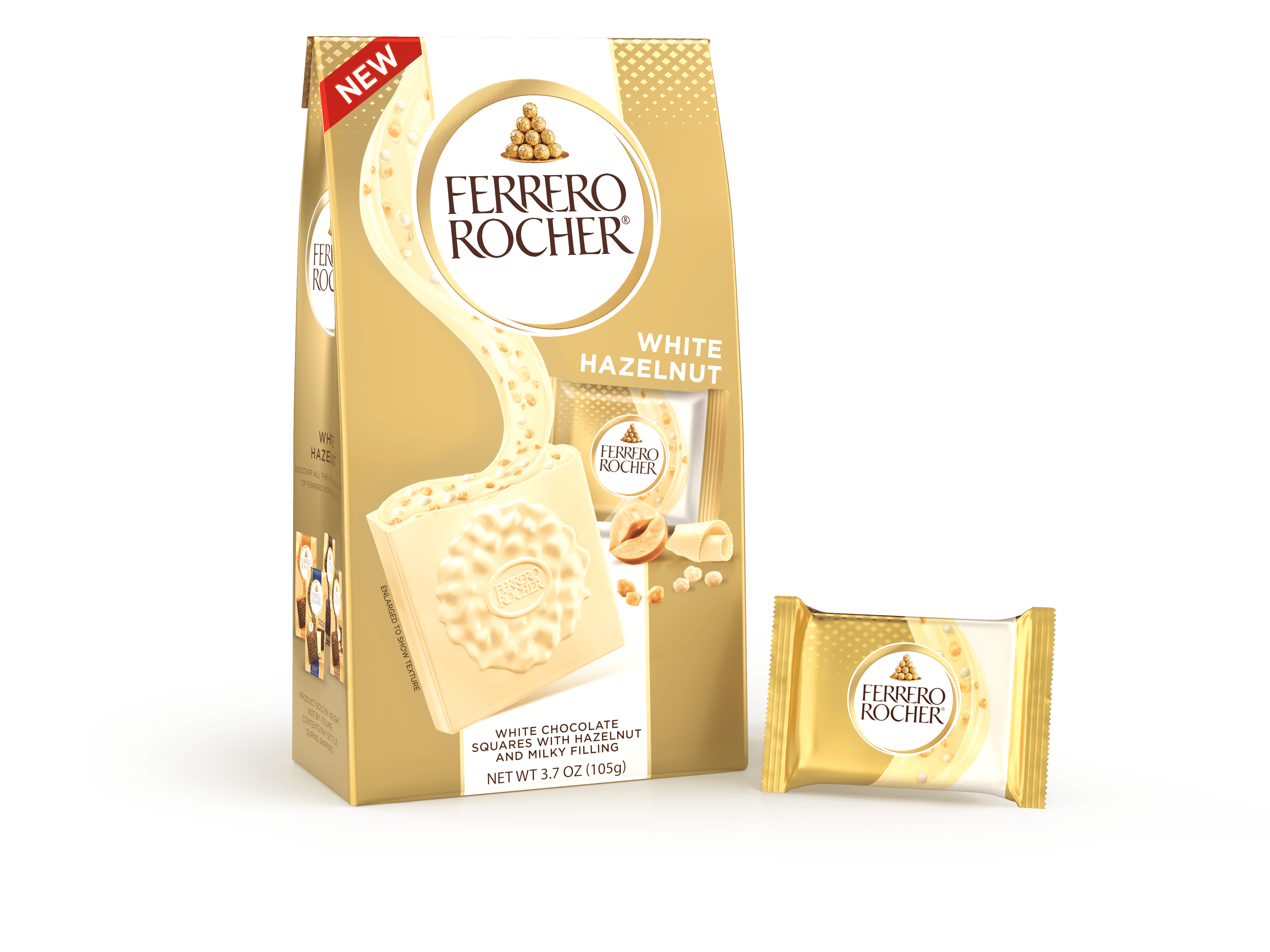 Milk Hazelnut chocolate squares