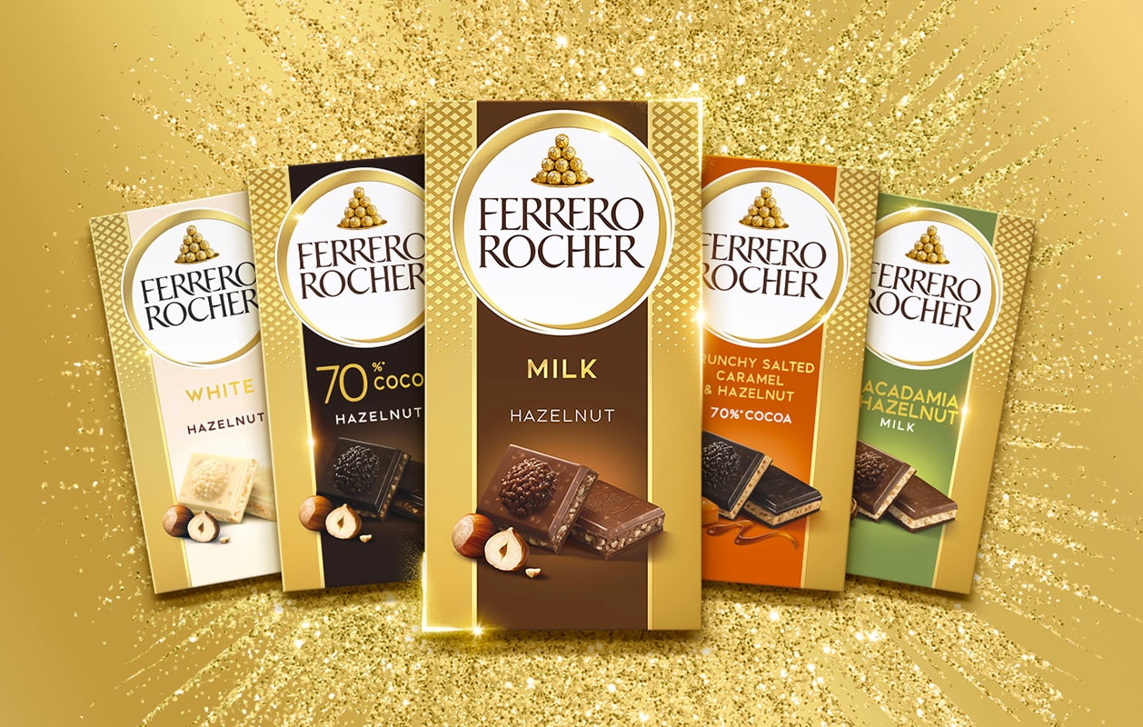 ferrero rocher chocolate bars